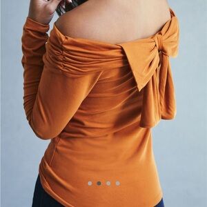 BNWT Maeve Bow Back Wrap Top